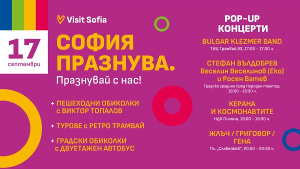 На 17 септември отбелязваме Деня на София